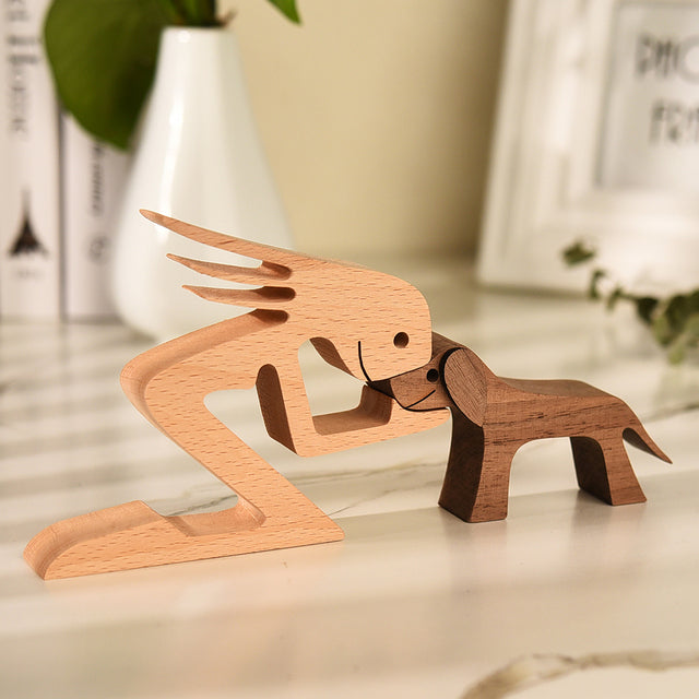 Doggies Merch® Handmade Wood Decor Sculptures