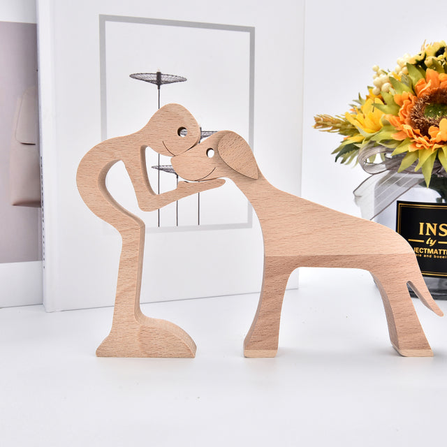 Doggies Merch® Handmade Wood Decor Sculptures