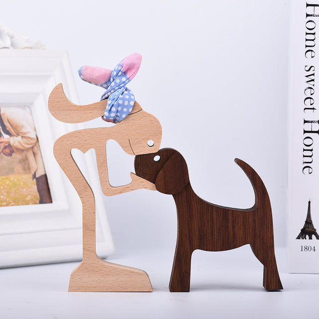 Doggies Merch® Handmade Wood Decor Sculptures