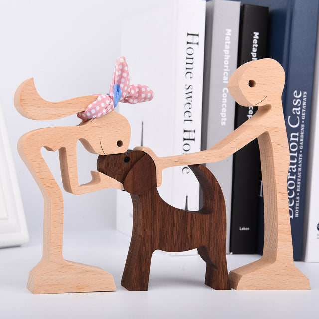 Doggies Merch® Handmade Wood Decor Sculptures