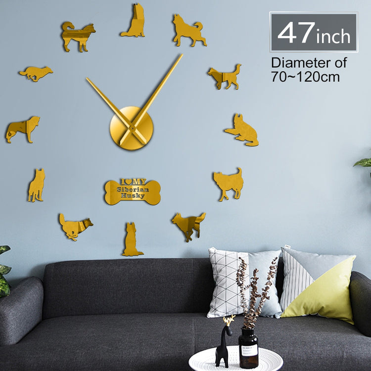 Doggies Merch® Husky Wall Clock